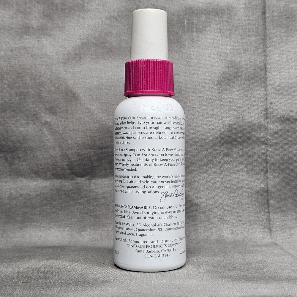 NEXXUS Rejuv-A-Perm‎ Curl Enhancer Spray Leave in Hair Conditioner 3.3oz NEW HTF